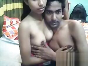 Desi Indian Young Lovers Hyperactive Flock outside Inroad on webcam
