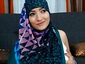 Muslim Latitude outside Very Sexy Very Torrid Banter Vandalization Sparking Mating Hijab Arabian Jilbab